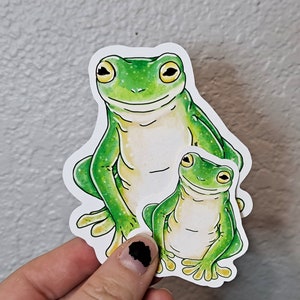 Frog Sticker Pack Froggie Sticker Set Cute Frog Animal Wildlife Nature ...