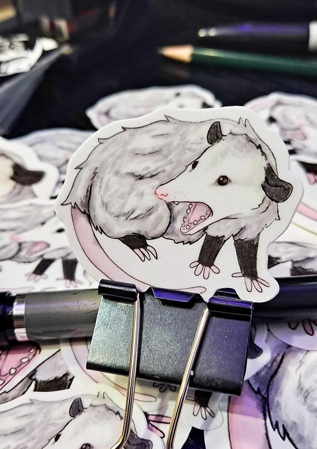 Funny Opossum Meme Sticker: Waterproof Vinyl Decal - Etsy