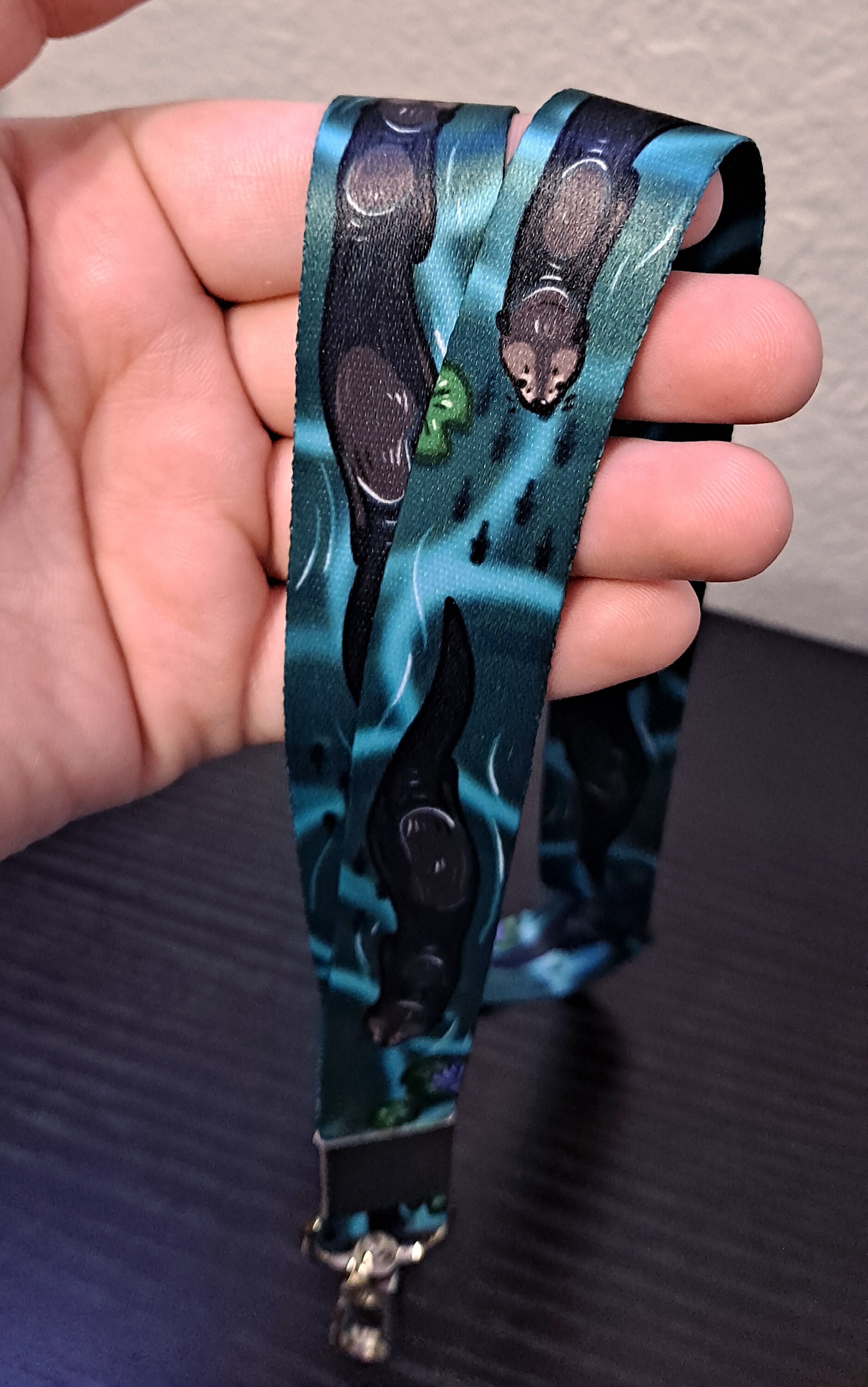 Swimming Otters Lanyard Wearable Decorative Fabric Nylon - Etsy