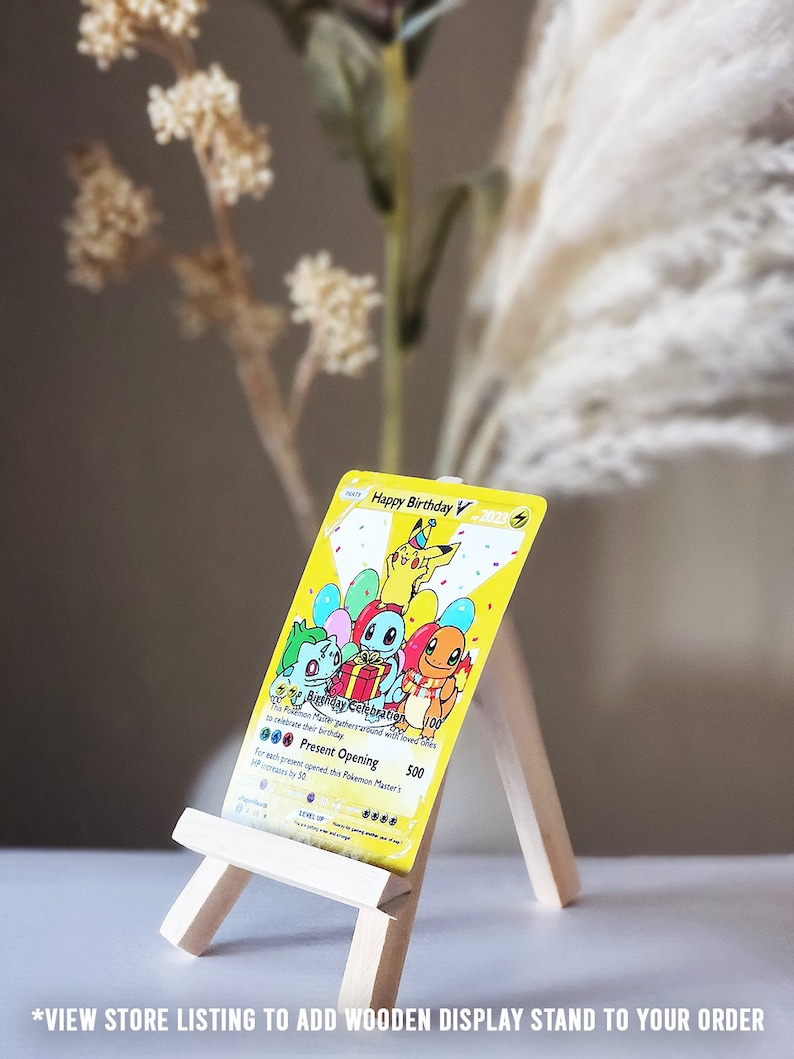 Custom Pokemon Card, Pokemon Gift, Pokmeon Card, Pokemon TCG, Pokemon, Custom Dog Gift, Dog Gift, Cat Gift, Custom Cat Gift, Pet Gift, MJ image 4
