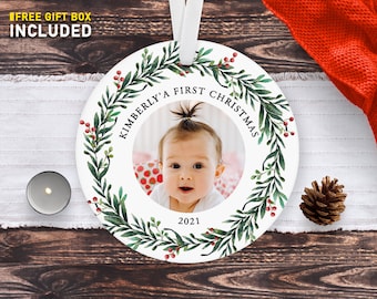 Custom Baby Christmas Ornament, Personalized Ornament, Personalized Christmas Ornament, Pet Ornament, Christmas Present, Keepsake