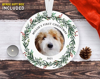 Custom Dog Christmas Ornament, Personalized Ornament, Personalized Christmas Ornament, Pet Ornament, Christmas Present, Keepsake