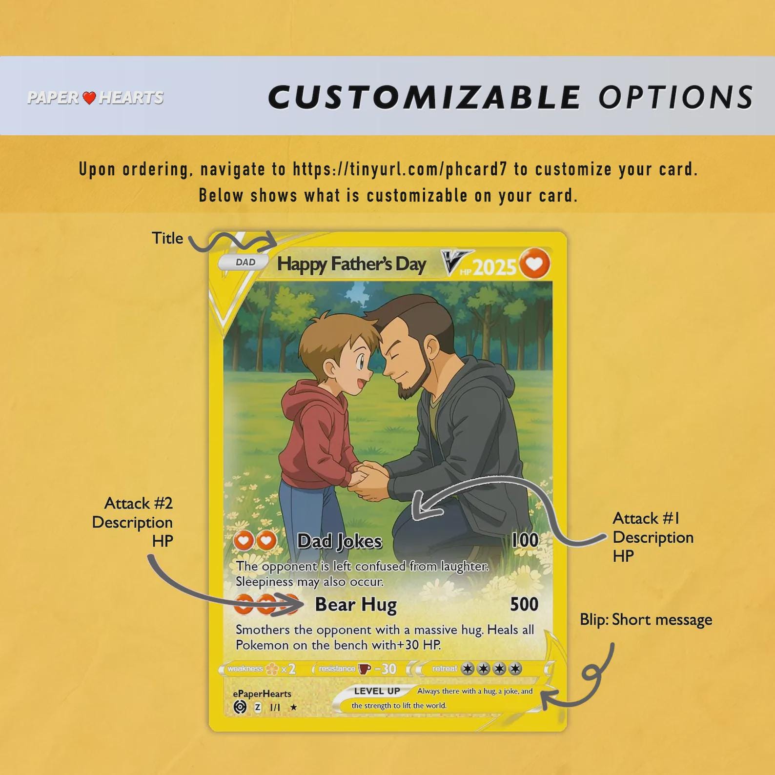 your dad pokemon card Custom Pokemon Card for Dad