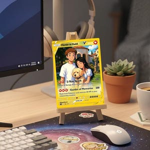 Custom Anniversary Pokemon Card, Custom Pokemon Card, Gift For Boyfriend, Boyfriend Gift, Custom Pokemon Present, Pokemon Gift image 4