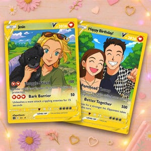 Custom Anniversary Pokemon Card, Custom Pokemon Card, Gift For Boyfriend, Boyfriend Gift, Custom Pokemon Present, Pokemon Gift image 2