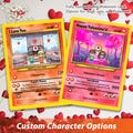 Pokemon Valentine's Day Card, Custom Pokemon Card, Boyfriend Gift, Girlfriend Gift, Custom Pokemon Present, Valentine's Day, Valentines Gift