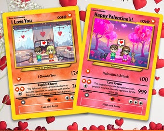 Pokemon Valentine's Day Card, Custom Pokemon Card, Boyfriend Gift, Girlfriend Gift, Custom Pokemon Present, Valentine's Day, Valentines Gift Pokemon Valentine's Day Card, Custom Pokemon Card, Boyfriend Gift, Girlfriend Gift, Custom Pokemon Present, Valentine's Day, Valentines Gift