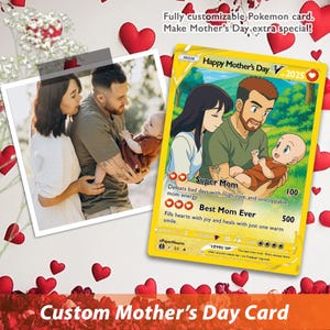 Custom Pokemone Card Valentine - Etsy