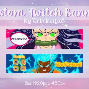 Custom Anime Twitch Banners