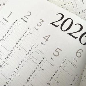 2026 Calendar – Large A1 Annual Calendar Made from Apple Paper – Sustainable Wall Calendar & Designer Wall Planner Made from Grass Paper Alternative image 7