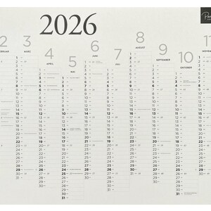 2026 Calendar – Large A1 Annual Calendar Made from Apple Paper – Sustainable Wall Calendar & Designer Wall Planner Made from Grass Paper Alternative image 6