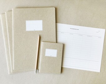 School exercise book, writing exercise book, notebook, A4, grass paper, natural paper, sketches, writing with extra line sheet for school and office, Kiss My World