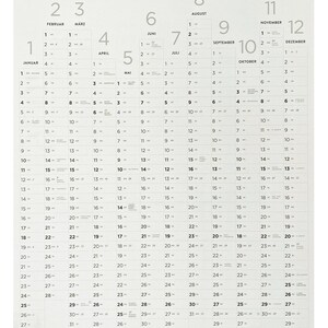 2026 Calendar – Large A1 Annual Calendar Made from Apple Paper – Sustainable Wall Calendar & Designer Wall Planner Made from Grass Paper Alternative image 5