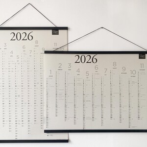 2026 Calendar – Large A1 Annual Calendar Made from Apple Paper – Sustainable Wall Calendar & Designer Wall Planner Made from Grass Paper Alternative image 3