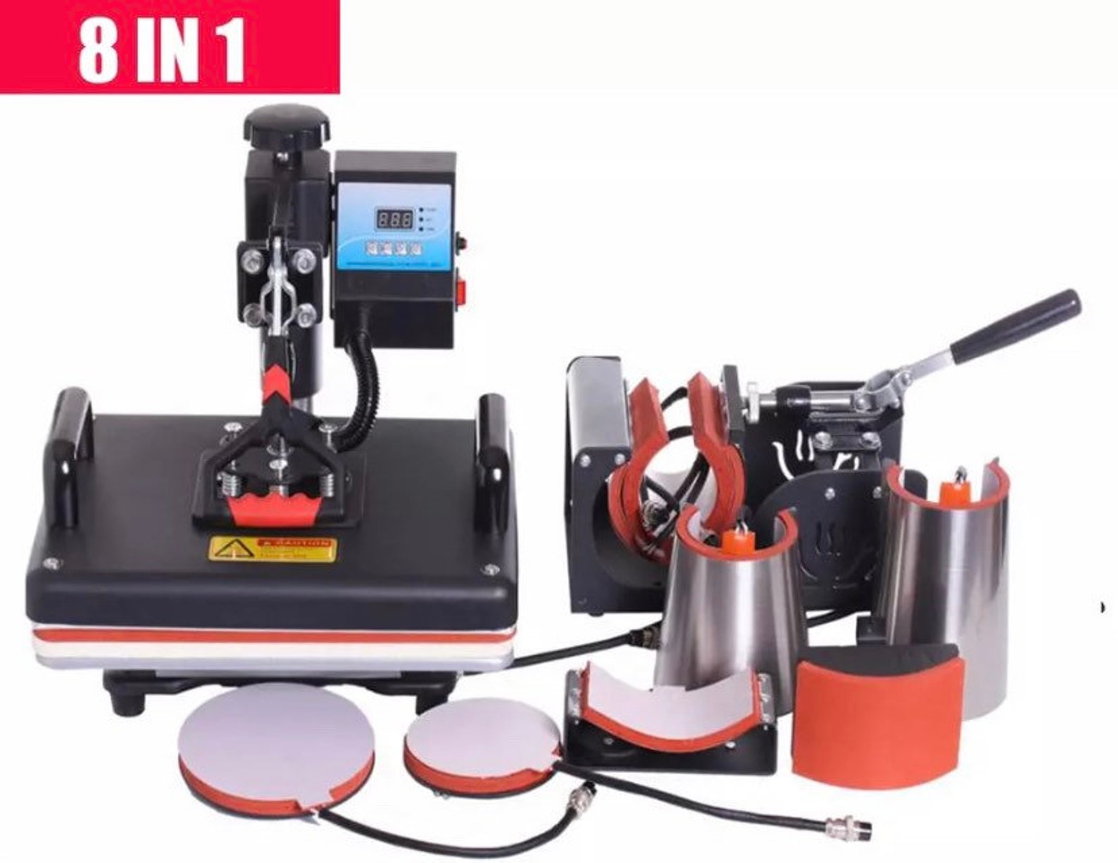 3038CM 8 in 1 Combo Heat press Machine Sublimation Printer 2D Etsy