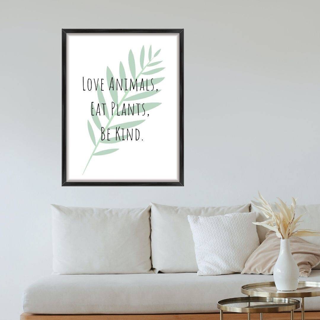 Vegan Art Vegan Print Vegan Gift Vegan Home Decor Vegan Etsy