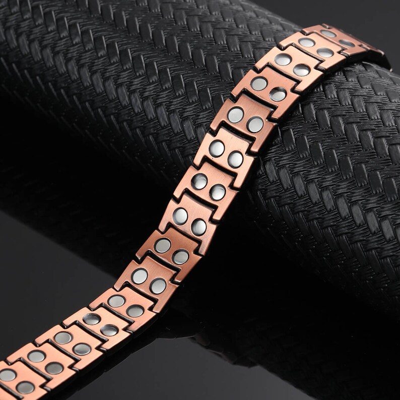 Gorgeous Pure copper magnetic bracelet balance power energy stress arthritis pain relief healing bracelet 2021 model 46 Max Magnets