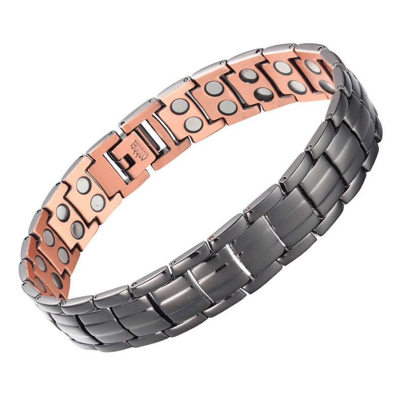 Gorgeous Pure copper magnetic bracelet balance power energy stress arthritis pain relief healing bracelet 2021 model 46 Max Magnets