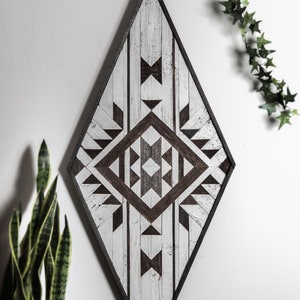 wooden Wall art, wood wall decor, aztec decor, geometric wall decor, geometric design