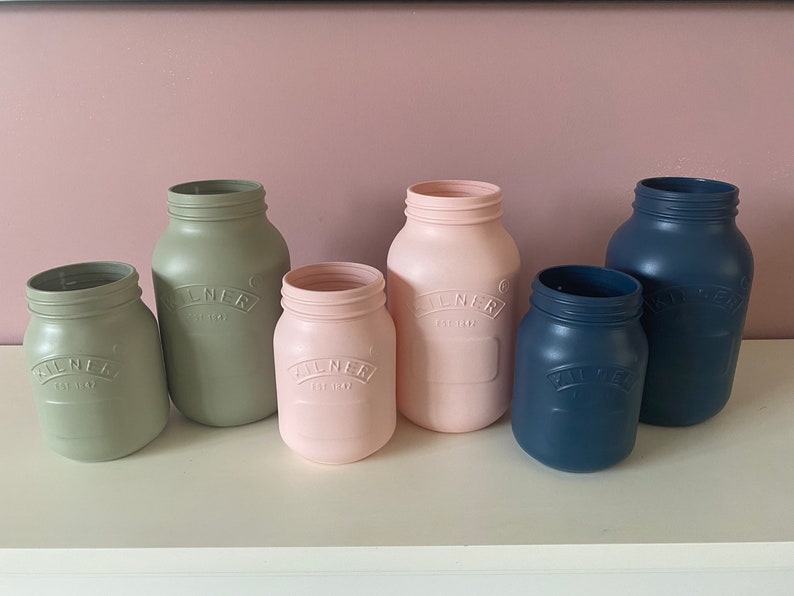 Farrow & Ball Hand Painted Kilner Jars Etsy