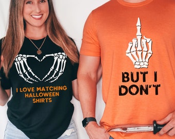 Funny Couples Halloween Shirts, Matching Halloween Party TShirts, Halloween Couple Shirts, Family Matching Shirt, Matching Halloween Shirt