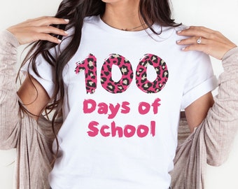 100 Days of School Shirt, Teacher Shirts, Funny Teacher T-shirt, Teacher Life Shirt, Teacher 100th Day Of School Shirt, Kids School Shirts