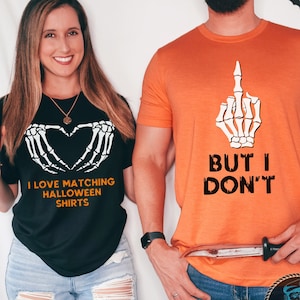 Funny Couples Halloween Shirts, Matching Halloween Party TShirts, Halloween Couple Shirts, Family Matching Shirt, Matching Halloween Shirt