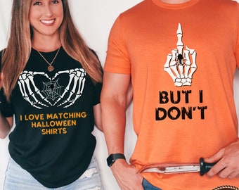 Funny Couples Halloween Shirts, Matching Halloween Party TShirts, Halloween Couple Shirts, Family Matching Shirt, Matching Halloween Shirt