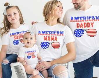 Family 4th Of July, Fourth Of July Crew, Matching Independence Day, 4th Of July Crew, Family Matching Shirt, USA Flag, Patriotic T-Shirt