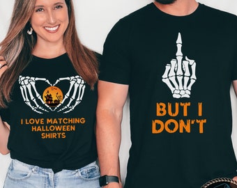 Funny Couples Halloween Shirts, Matching Halloween Party TShirts, Halloween Couple Shirts, Family Matching Shirt, Matching Halloween Shirt