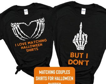 Funny Couples Halloween Shirts, Matching Halloween Party TShirts, Halloween Couple Shirts, Family Matching Shirt, Matching Halloween Shirt
