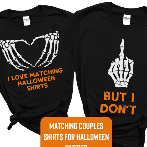 Funny Couples Halloween Shirts Matching Halloween Party Etsy