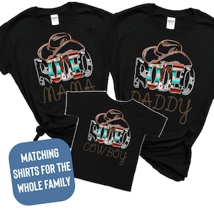 Family Matching Rodeo Shirts - Rodeo Matching Shirts, Family Rodeo Shirt, Matching T-shirts, Cowboy Birthday Shirt, Farm Themed Birthday