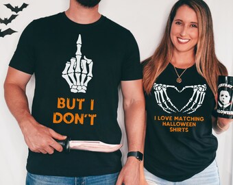 Funny Couples Halloween Shirts, Matching Halloween Party TShirts, Halloween Couple Shirts, Family Matching Shirt, Matching Halloween Shirt