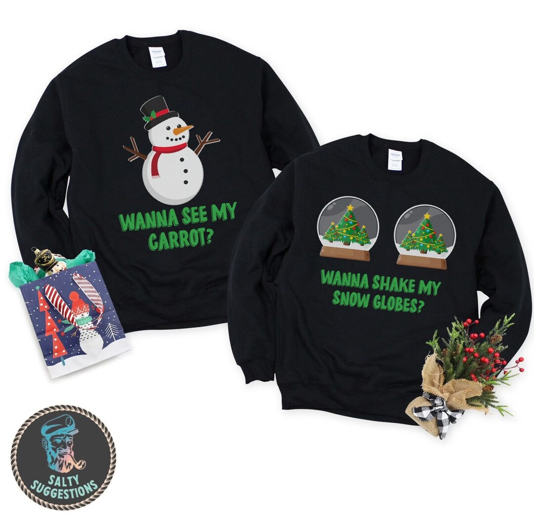Christmas Couple Sweaters Christmas Sweater Funny Christmas Etsy