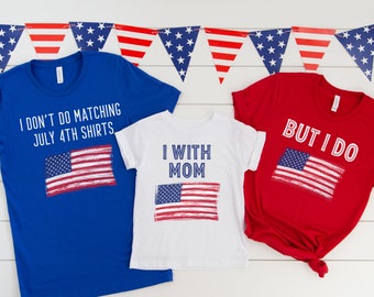 4th of July Family Matching Tees, American Shirts, 4th of July Gifts, Fourth of July Apparel, 4th of July Outfits, 4th of July Family Shirts