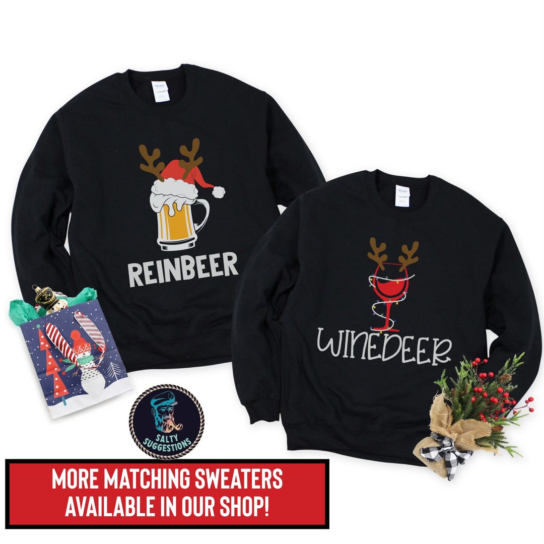 Funny Couples Christmas Sweaters 