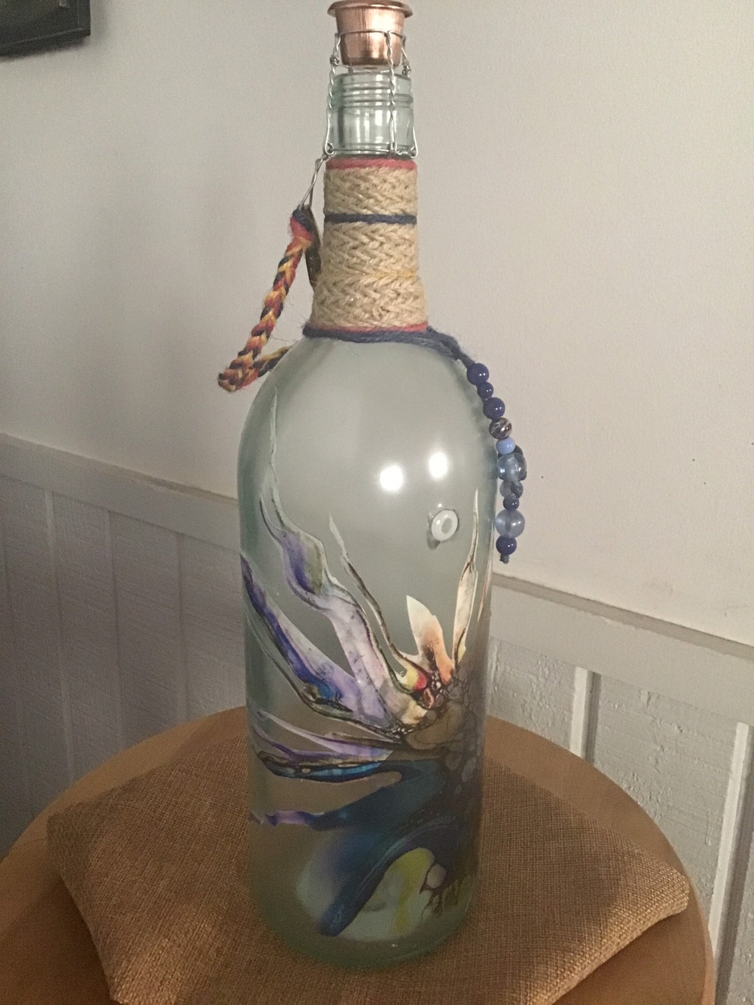Glass Incense Burner Bottle Etsy