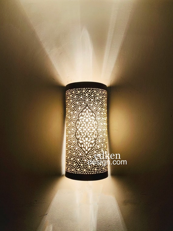 工芸品 Moroocan Wall Lump Moroccan Wall Sconce, Plug in Wall Lamp, Wall Mounted Lights