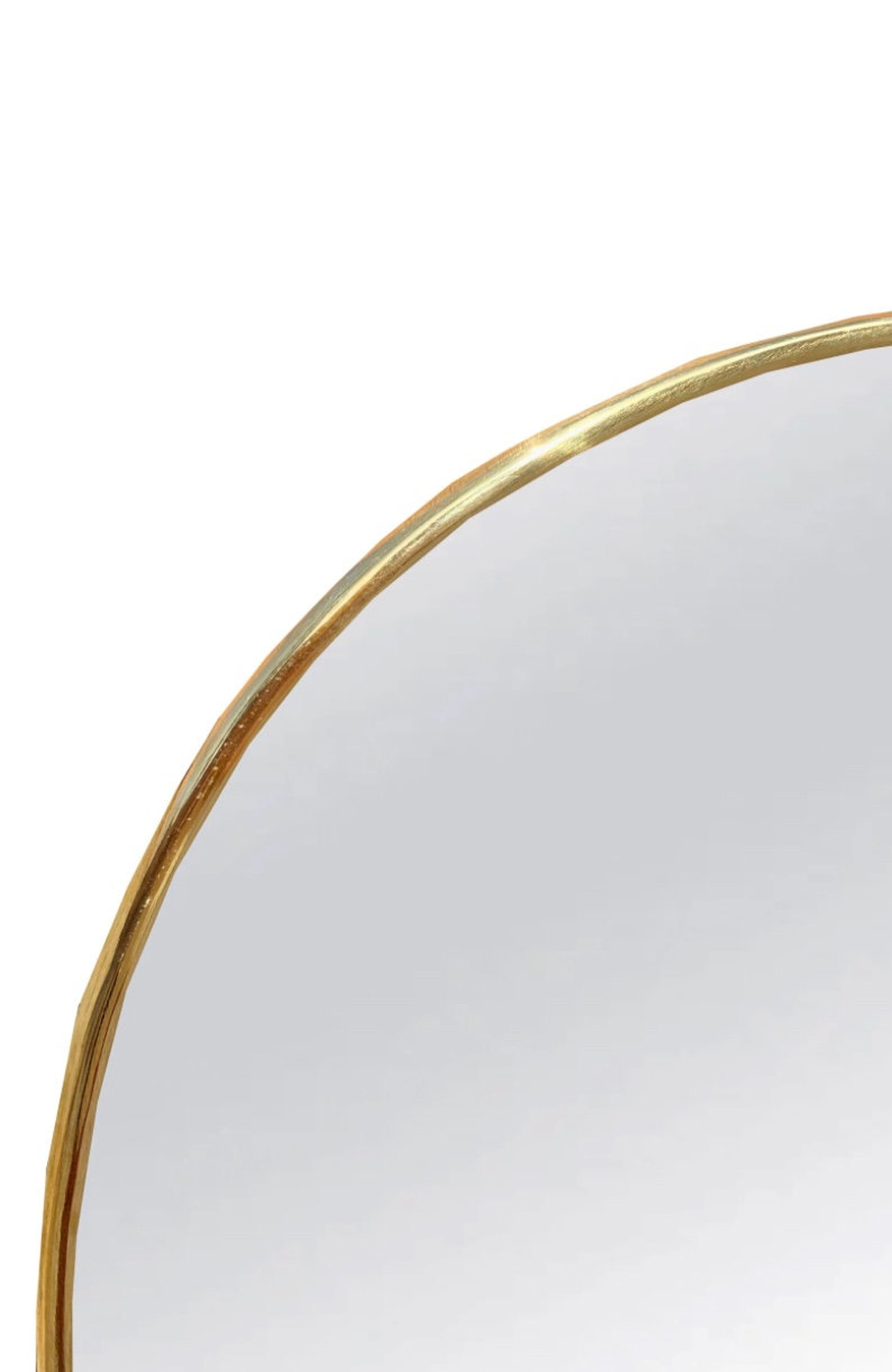 Gold Mirror Brass Mirror Round Mirror Handmade Mirror Etsy