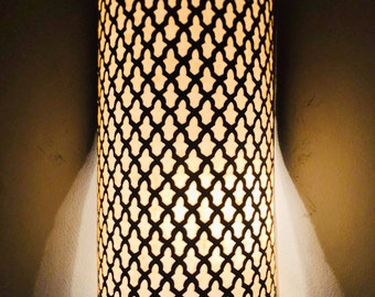 2 Marokkaanse wandlampen van messing, met de hand gemaakt, Luce Dorata wandlamp, wandlampen, wandlamp, Marokkaanse wandlamp, art deco verlichting, wandlamp