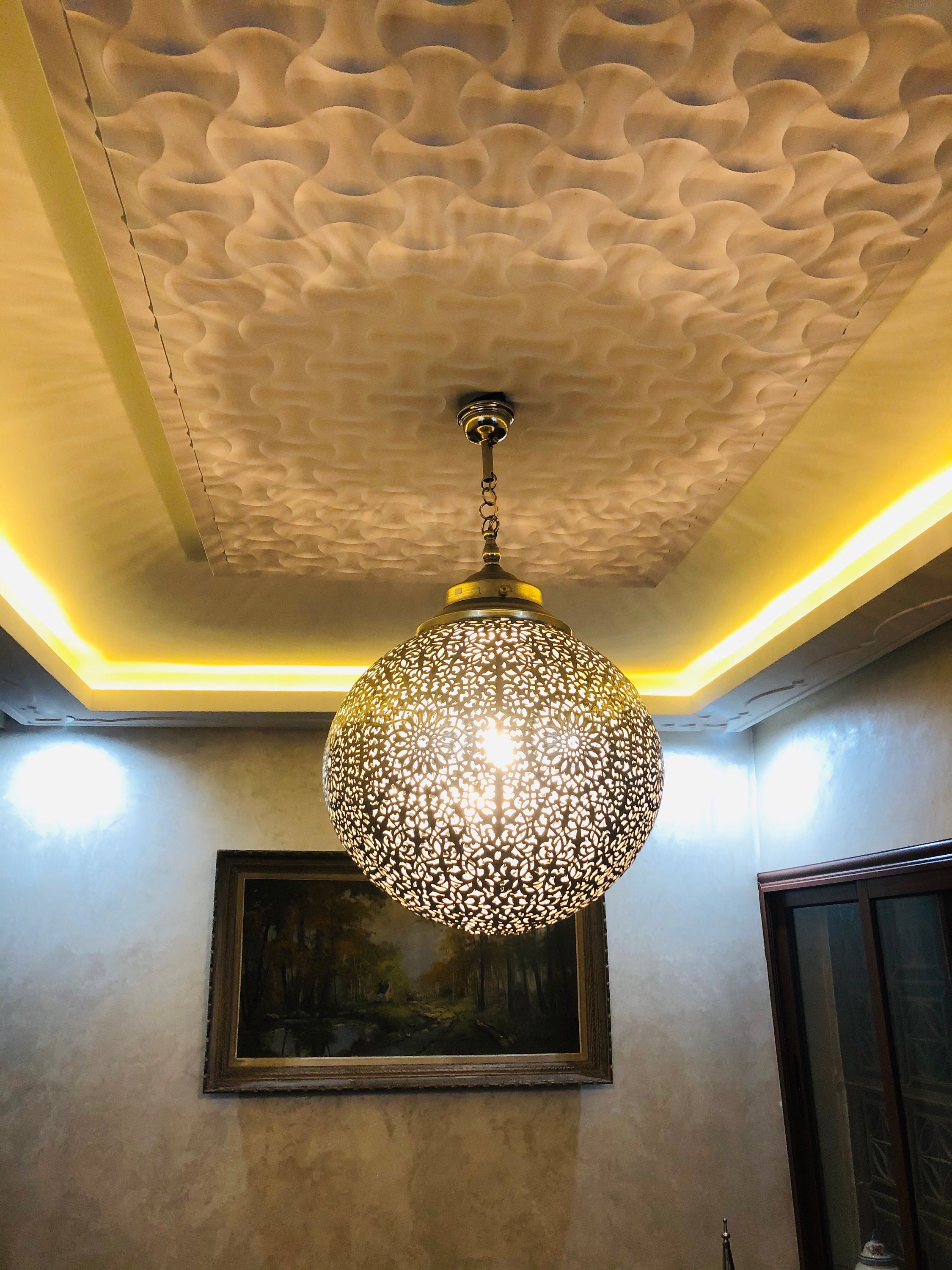 Luz colgante marroquí techo de lámpara marroquí lámpara | Etsy