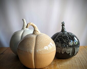 Decorative Ceramic Pumpkin