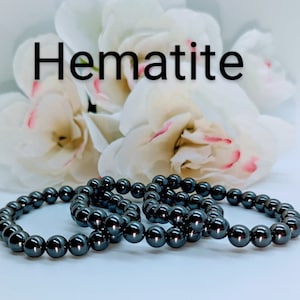 Natural Hematite Gemstone Energy Bracelet