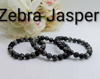 Zebra Jasper Gemstone Energy Bracelet