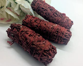 Dragons Blood White Sage Smudge ~ Energy Clearing ~ Purification ~ Protection ~ Smudging Bundle ~ Metaphysical Tool