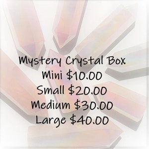 Boîte/sac mystère en cristal ~ Mystérieux mais délicieux