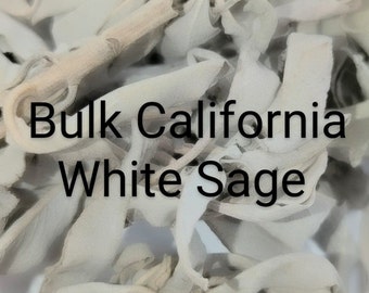 Bulk Californian White Sage ~ Smudging ~ Loose Sage ~ Clusters ~ Crushed ~ Cleansing ~ Purification ~ Ritual ~ Many Sizes Available