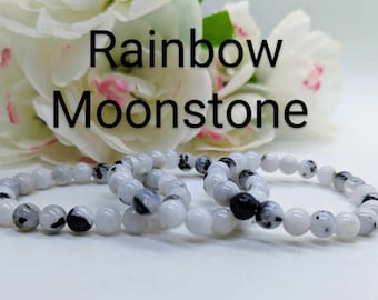 Rainbow Moonstone Gemstone Energy Bracelet