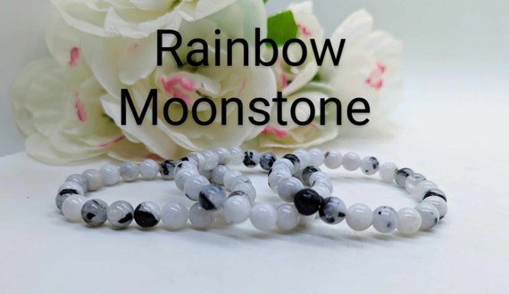 Rainbow Moonstone Gemstone Energy Bracelet